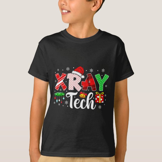 Camiseta Xray Tech Christmas Bow Rad Tech Radiology Men Wom (Frente)