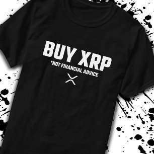Camiseta XRP Crypto Memory Not Financial Advice Dispenser