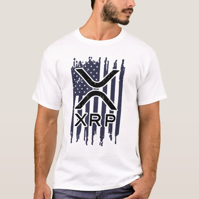Camiseta XRP Cryptocurrency USA American (Frente)