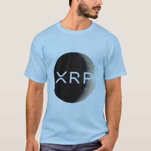Camiseta xrp, logotipo da lua, homens