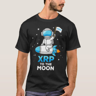Camiseta XRP Rocket até a lua HODL rp até a lua encriptar