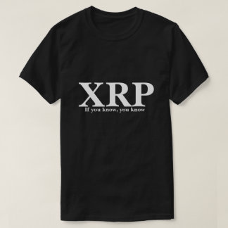Camiseta XRP Se você sabe, você sabe