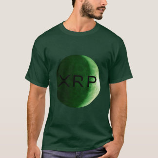Camiseta XRP, tshirt verde escuro da lua da ondinha