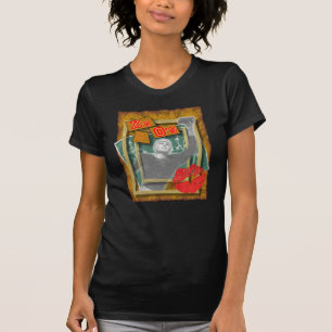 Camiseta Xs & vermelho e ouro do ósmio