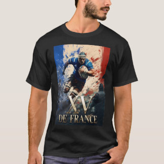 Camiseta Xv de France, affiche rugby, ovalie