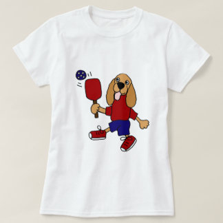 Camiseta XX- cocker spaniel que joga desenhos animados de