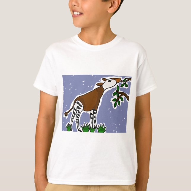 Camiseta XX- desenhos animados da arte do Okapi (Frente)