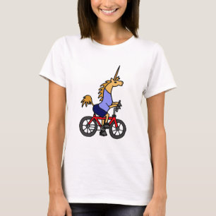 Camiseta XX- desenhos animados da bicicleta da equitação