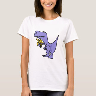 Camiseta XX- dinossauro de T-Rex que come desenhos animados