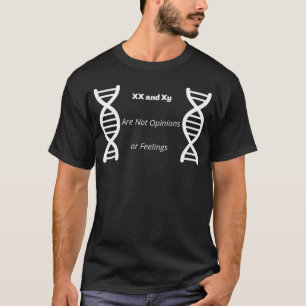 Camiseta XX e Xy sem opiniões ou sentimentos