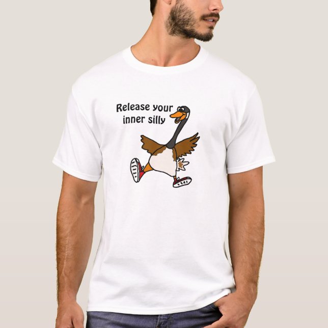 Camiseta XX- liberação seu bobo interno - ganso (Frente)