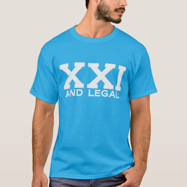 Camiseta XXI e T legal do aniversário do marco miliário (Frente)