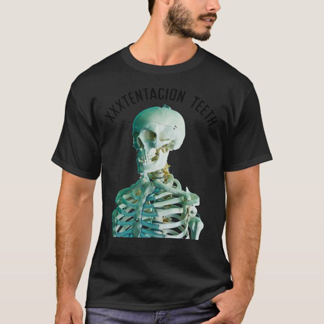 Camiseta xxxtentacion teeth Unique Design Classic T-Shirt (Frente)