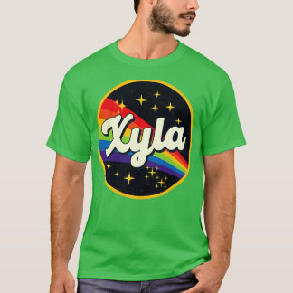 Camiseta Xyla Rainbow No Space Vintage Style