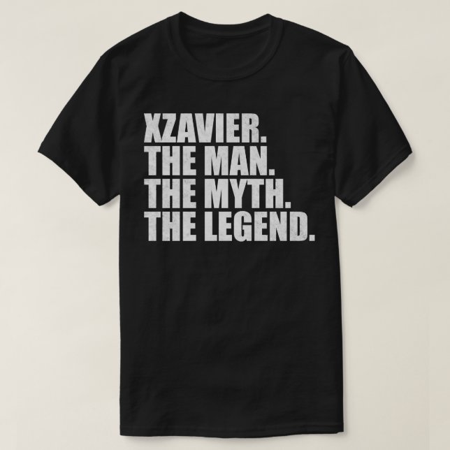 Camiseta XzavierXzavier Nome Xzavier Nome próprio (Frente do Design)