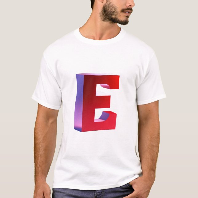 Camiseta Y2K Bubble Letters Chrome T-Shirt | Pink Blue  (Frente)
