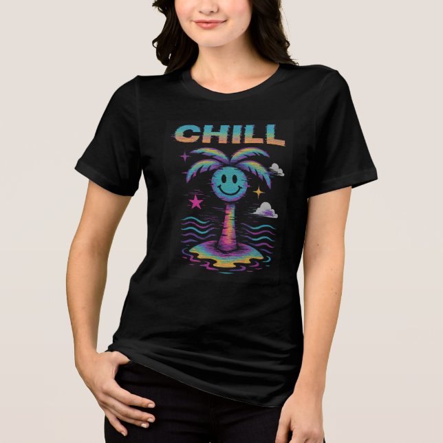 Camiseta Y2K Static Face Glitch | Camisa VHS Retro (Frente)