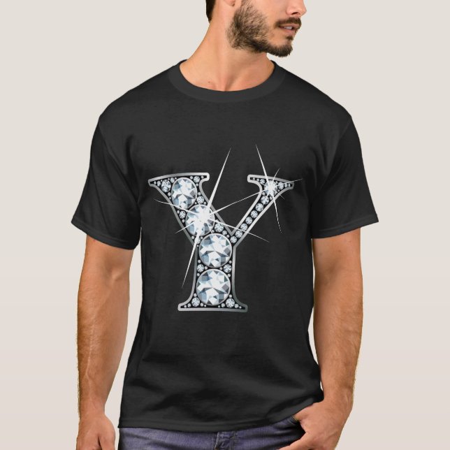 Camiseta "Y" Diamond Bling T Shirt (Frente)