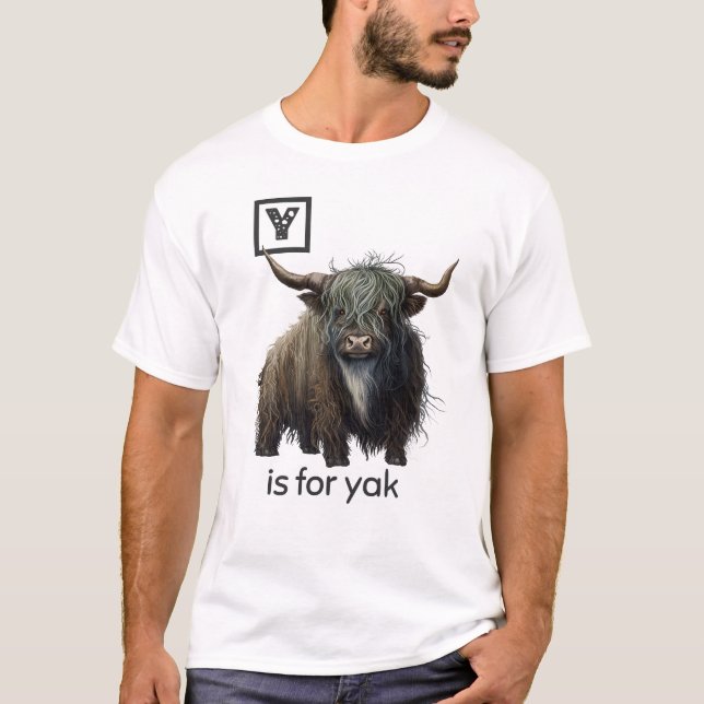 Camiseta Y é para Yak T-Shirt (Frente)