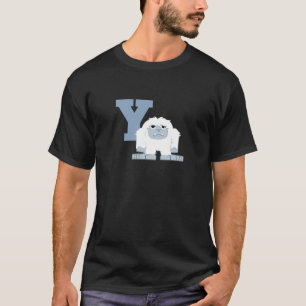 Camiseta Y é para Yeti Cute Cartoon Yeti Monster
