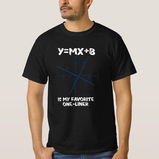 Camiseta Y=mx+b é o meu único invólucro favorito (Frente)