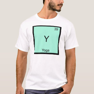 Camiseta Y - Símbolo de Elemento Químico Engraçado Yoga