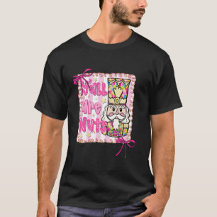 Camiseta Y todos são Nozes Quebra-Nozes Coquete Laço Natal