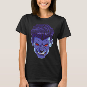 Camiseta Y Vampire Halloween Monster Face Presas Assustador