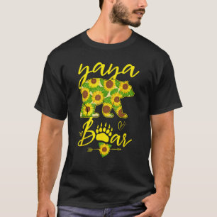 Camiseta Ya Ya Bear Girassol Festa do Dia da Mãe