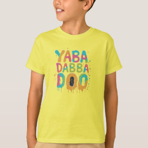 Camiseta Yabba Dabba Doo! T-Shirt de explosão multicolores