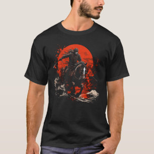 Camiseta Yabusame Horseback Archery Samurai Warrior Japão A
