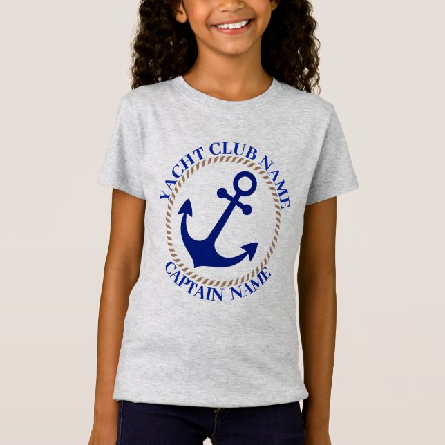 Camiseta Yacht club marinho Náutico (Frente)