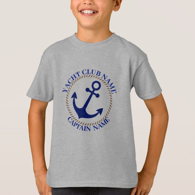 Camiseta Yacht club marinho Náutico (Frente)