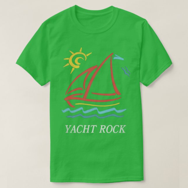 Camiseta Yacht Rock 80 Styled Design (Frente do Design)