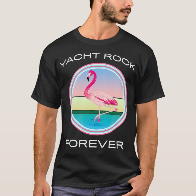 Camiseta Yacht Rock Forever 80s Estilo Retroativo (Frente)