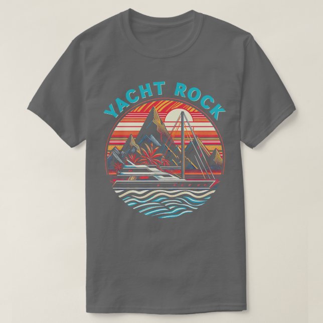 Camiseta Yacht Rock Retro Design (Frente do Design)