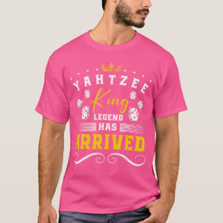Camiseta Yahtzee King Legend Has Arrived Dice Game Night fr