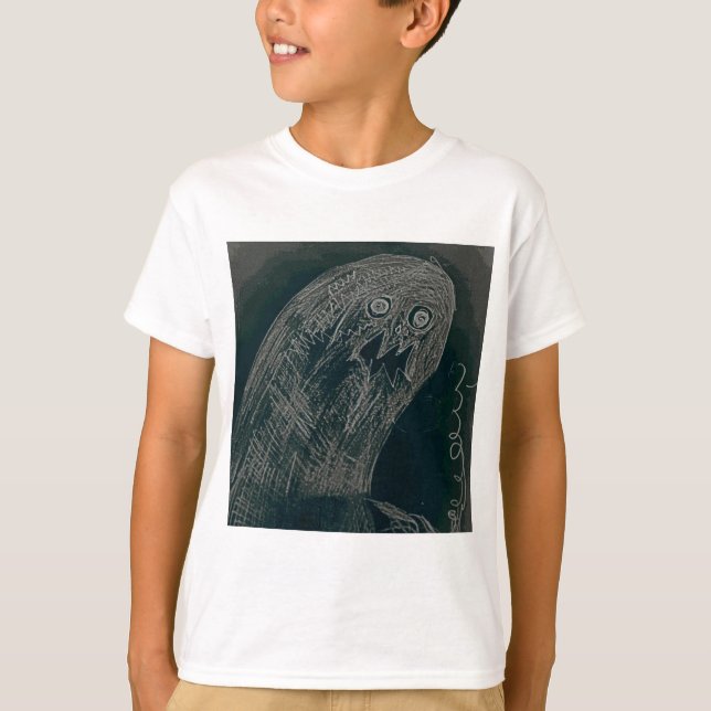 Camiseta yaie worm desenho e sua alma cresce escura (Frente)