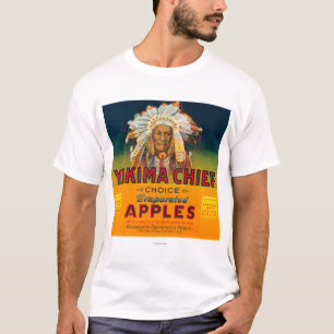 Camiseta Yakima Apple principal etiqueta - Yakima, WA