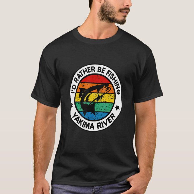 Camiseta Yakima River Washington State Trout Sunset Sunrise (Frente)