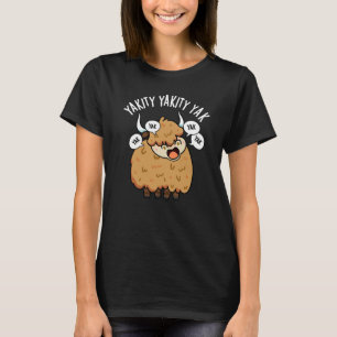 Camiseta Yakity Yakity Yak Funny Animal Pun Dark BG