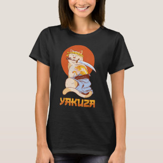 Camiseta Yakuza Cat Japonês Samurai Sword Katana Japão Tig