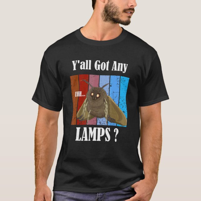 Camiseta Y'all Got Any Lamps Funny Moth Insect meme (Frente)