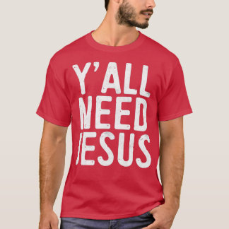 Camiseta Yall Precisa de Jesus Triblend