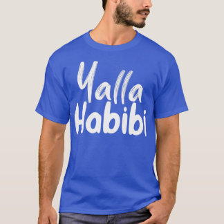 Camiseta yalla habbi funny arabic quote