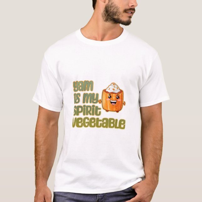 Camiseta Yam É Meu Espírito Vegetal Clássico (Frente)