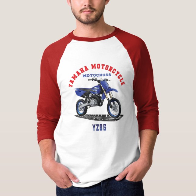 Camiseta YAMAHA YZ85 Personalizado Designer - Roupa T-Shirt (Frente)