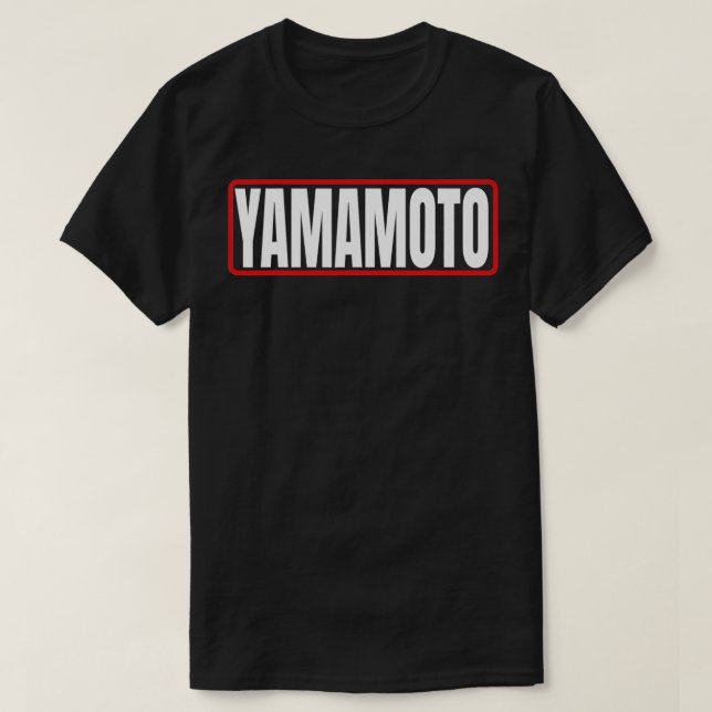 Camiseta Yamamoto Apelido Japonês Americano Nippon Fa (Frente do Design)