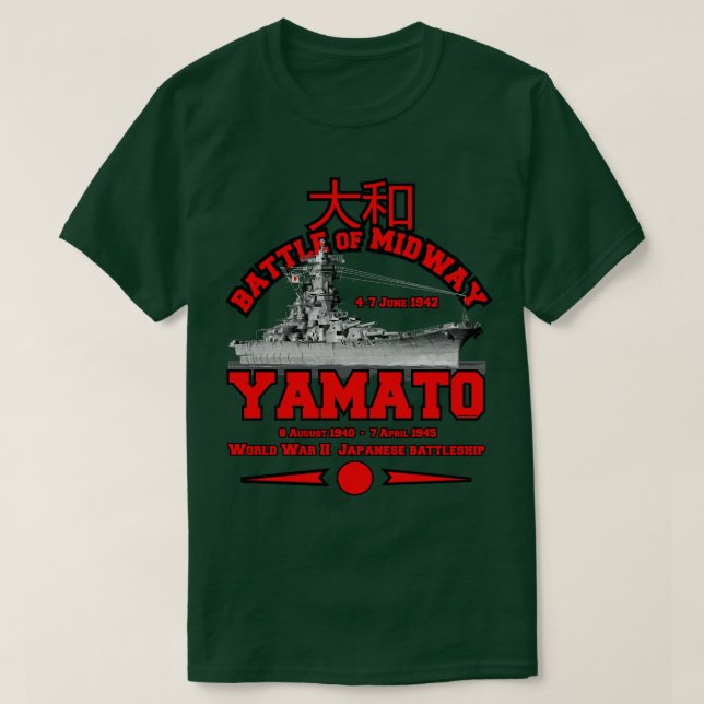 Camiseta YAMATO ww2 (Frente do Design)