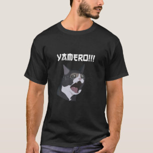 Camiseta Yamero Cat Meme Yamero Cat Engraçado, Um Gritar Tr